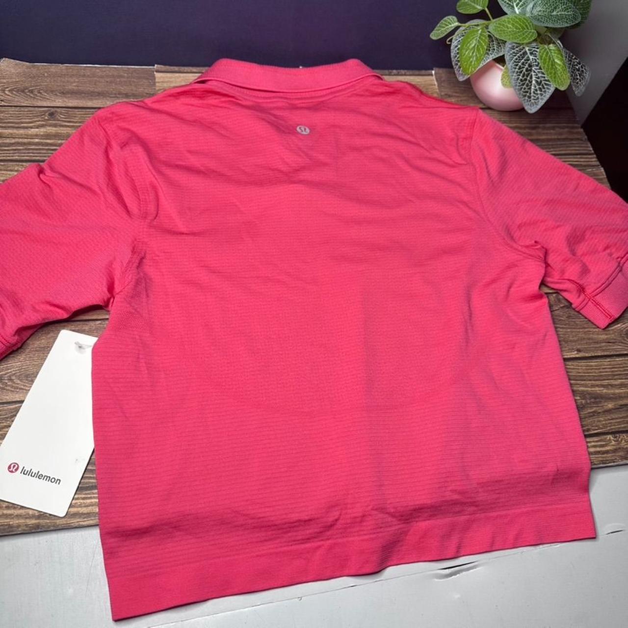 Lululemon Swiftly Tech Relaxed Fit Polo Shirt NWT Size 2 (Lip Gloss)