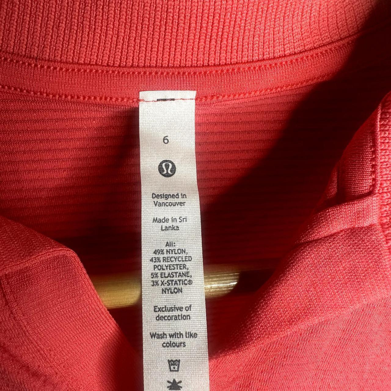 Lululemon Swiftly Tech Relaxed Fit Polo Shirt NWT Size 2 (Lip Gloss)