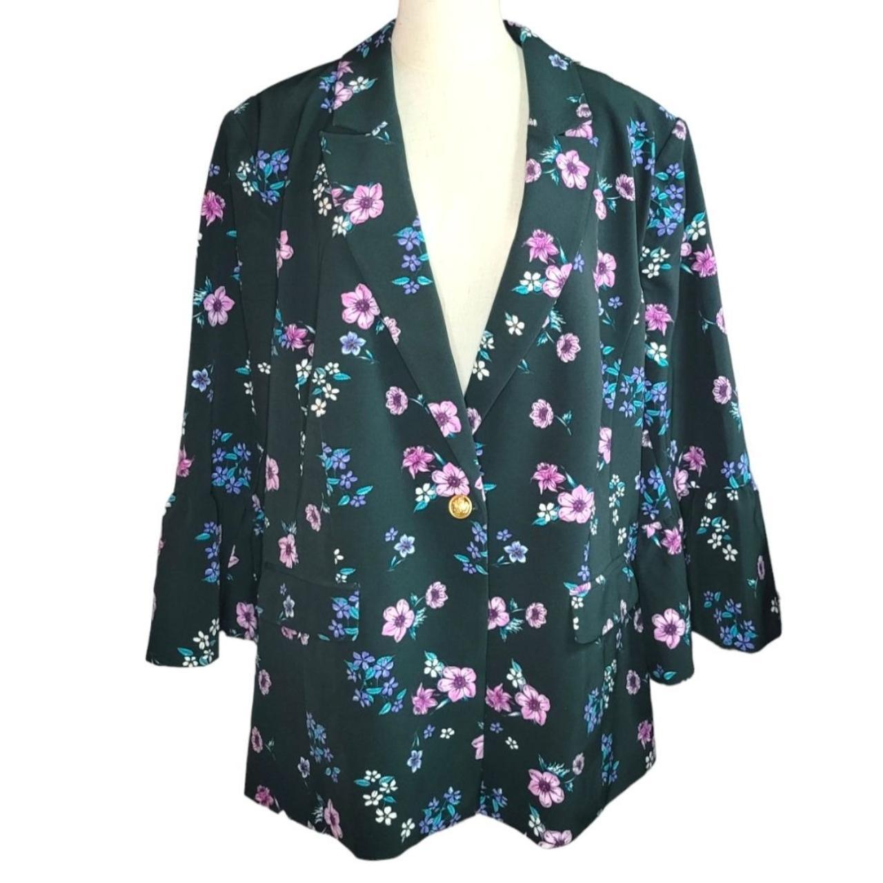 Lane bryant floral jacket sale