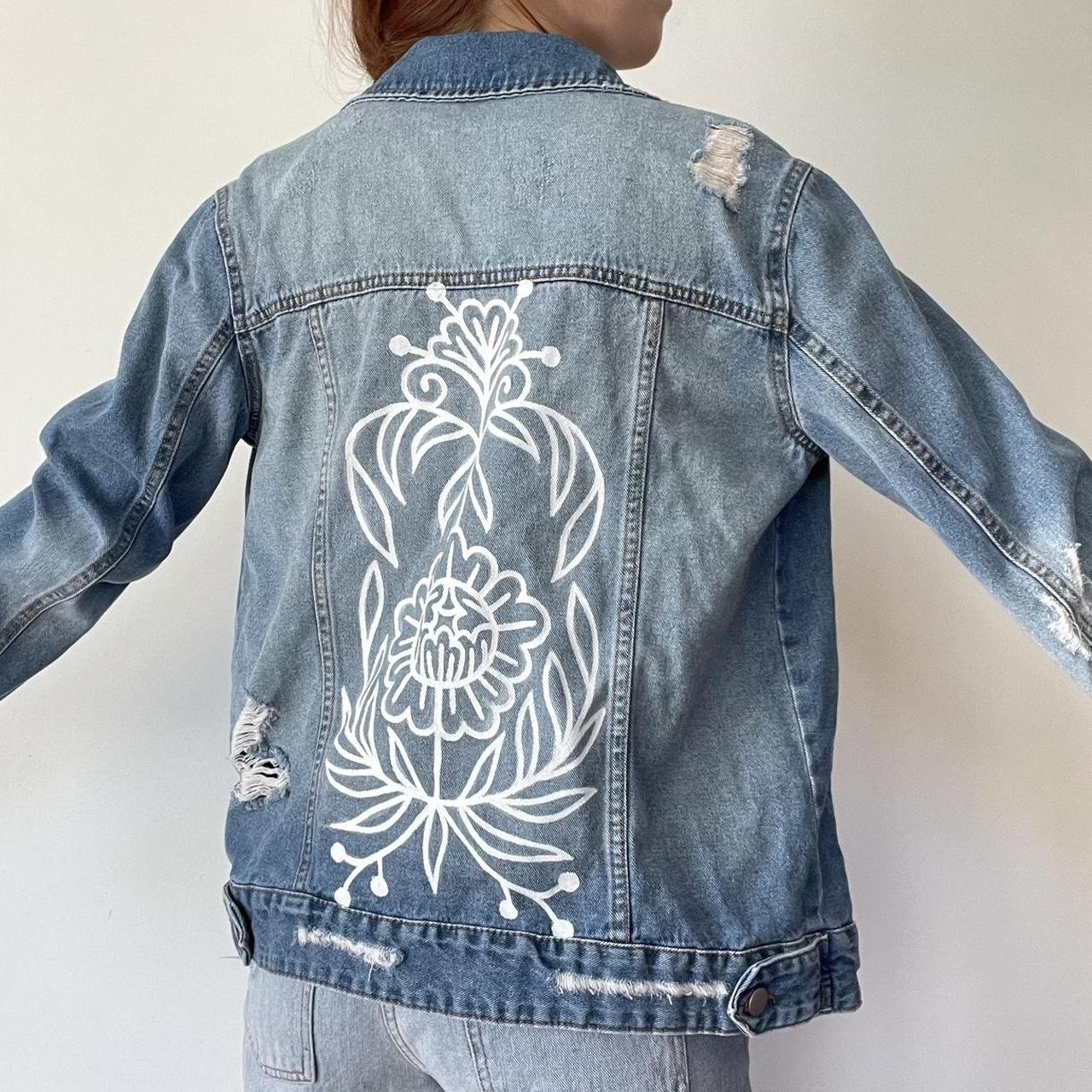 Painted blue hot sale jean jackets