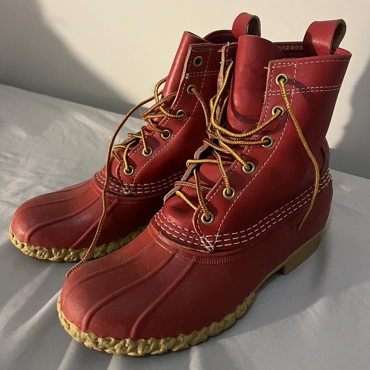 Red hot sale bean boots