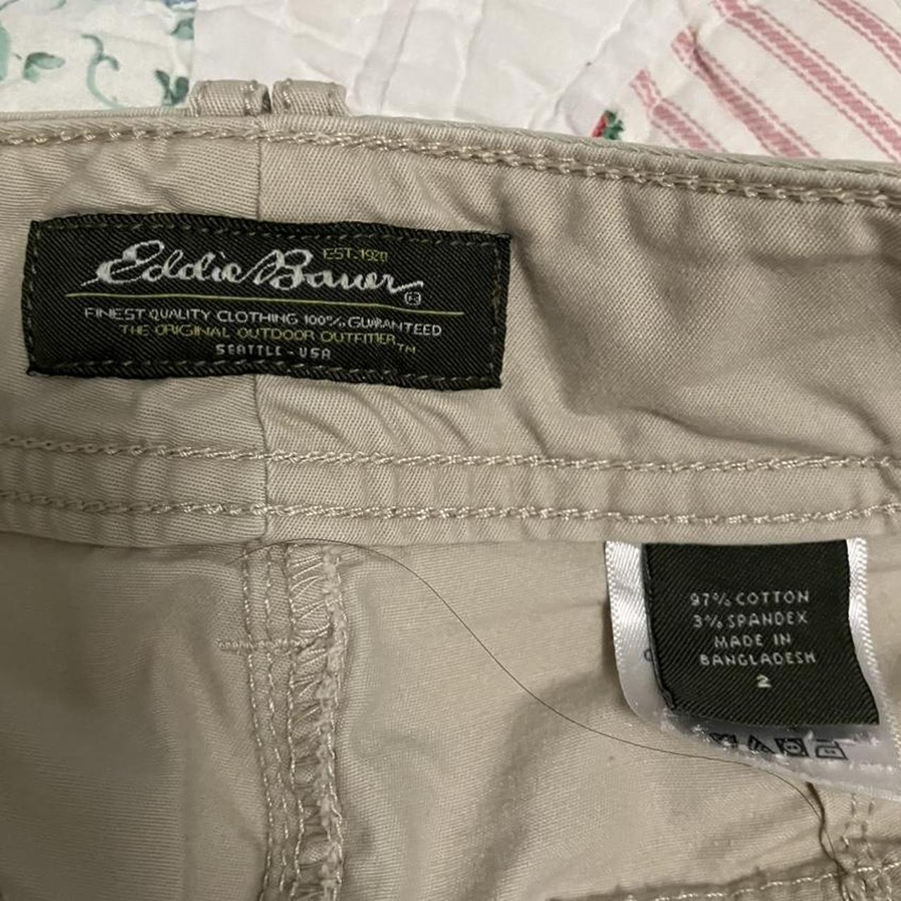Eddie Bauer Women's Khaki and Cream Shorts (3)
