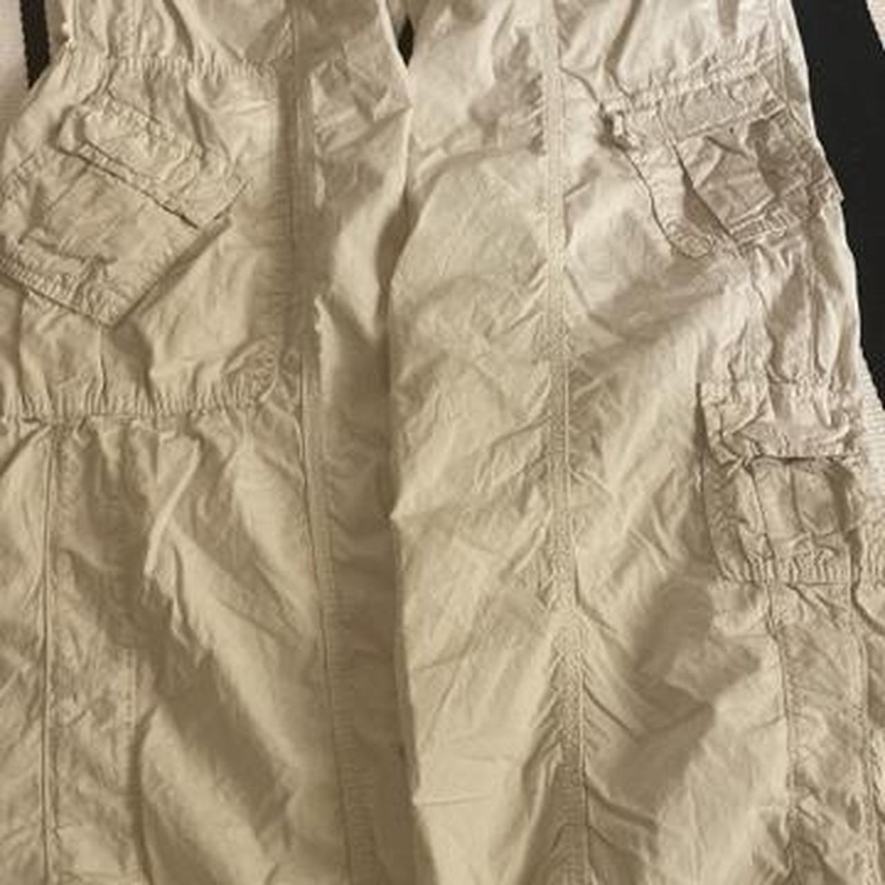 Urban Outfitters BDG Y2K Cargo Cream White Pants Depop