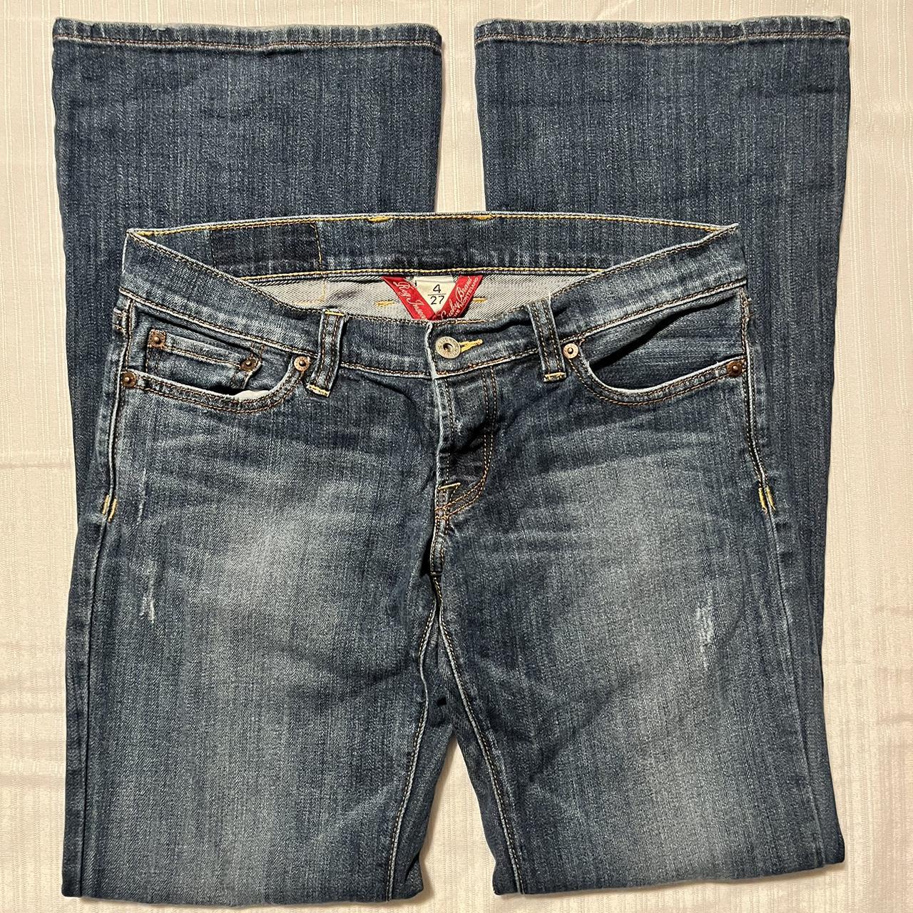 y2k super low rise bootcut jeans .・゜-: :- brand:... - Depop