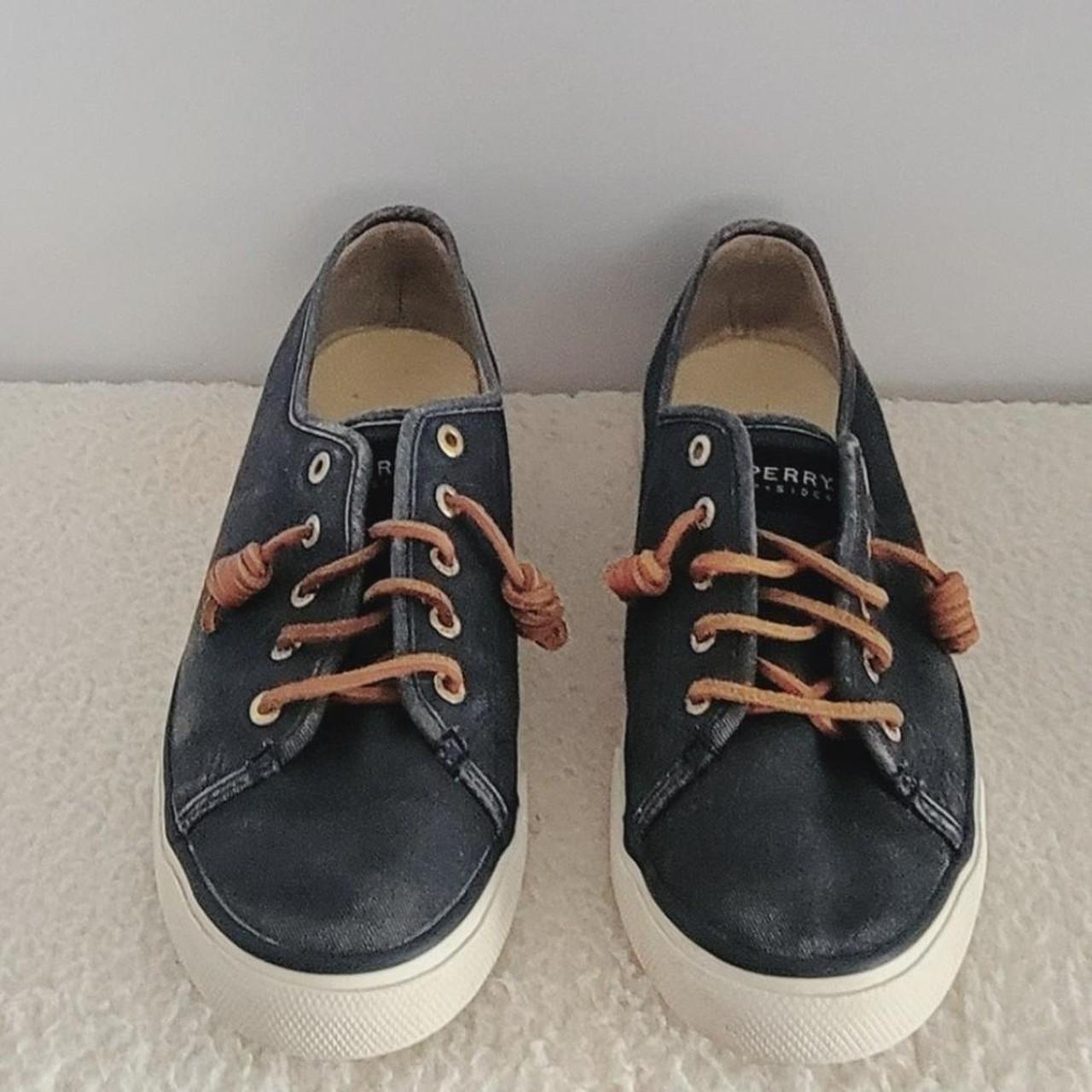 Sperry seacoast canvas on sale sneaker navy