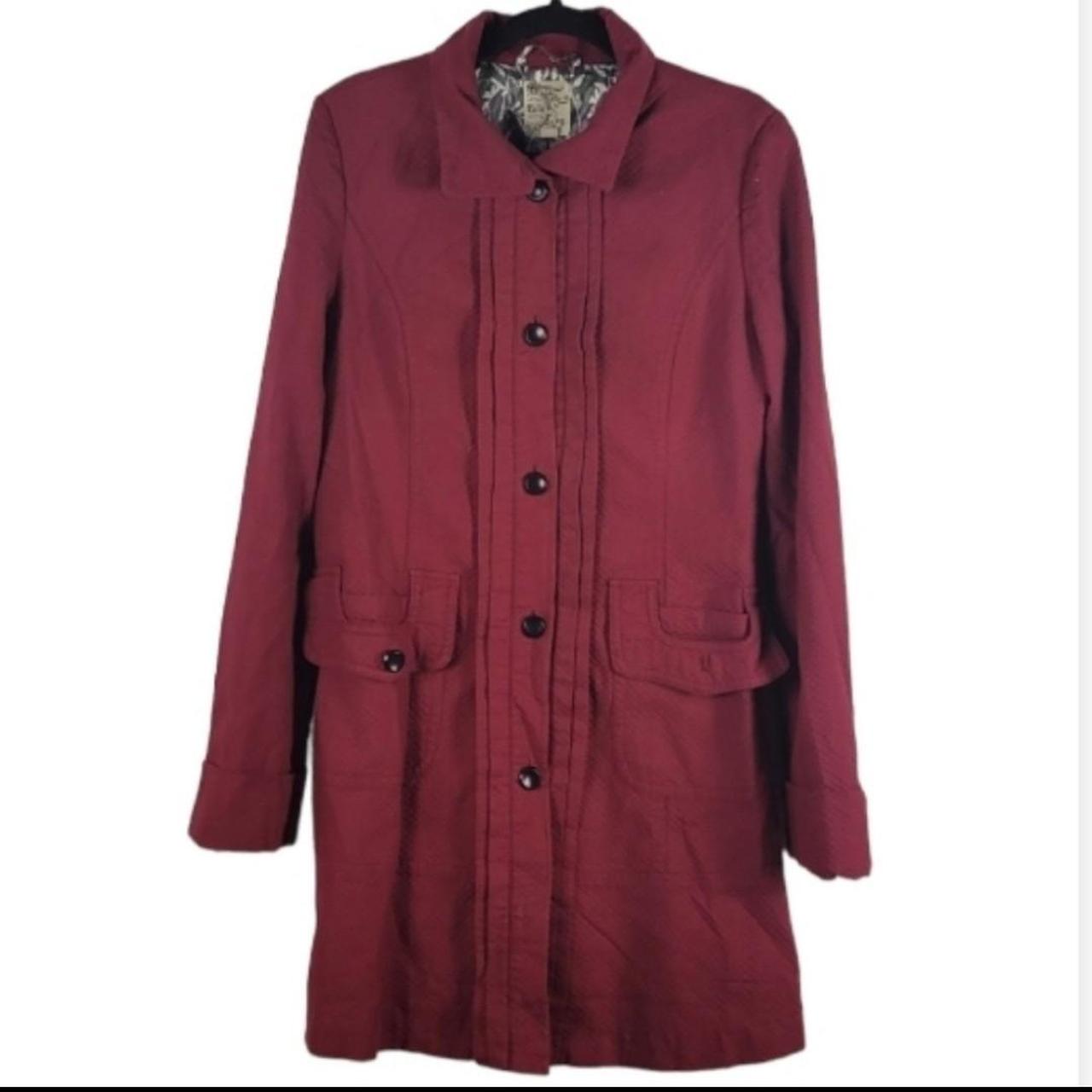 Anthropologie shop red coat