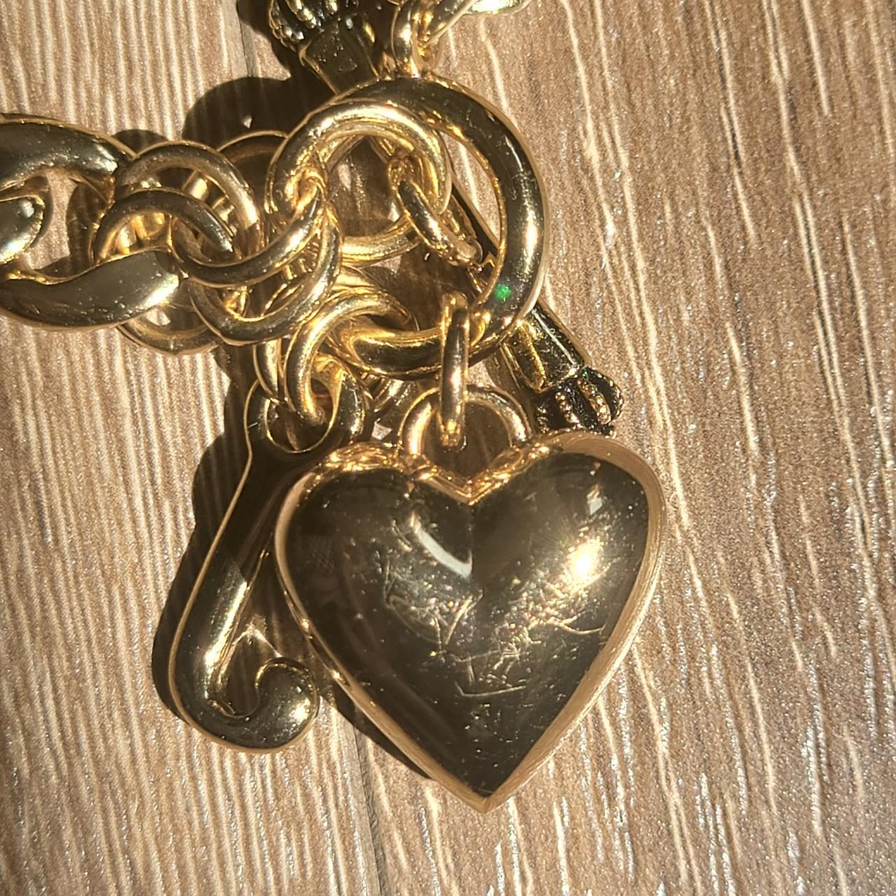 Juicy Couture replenishment Gold Puffed Heart Necklace in Metallic