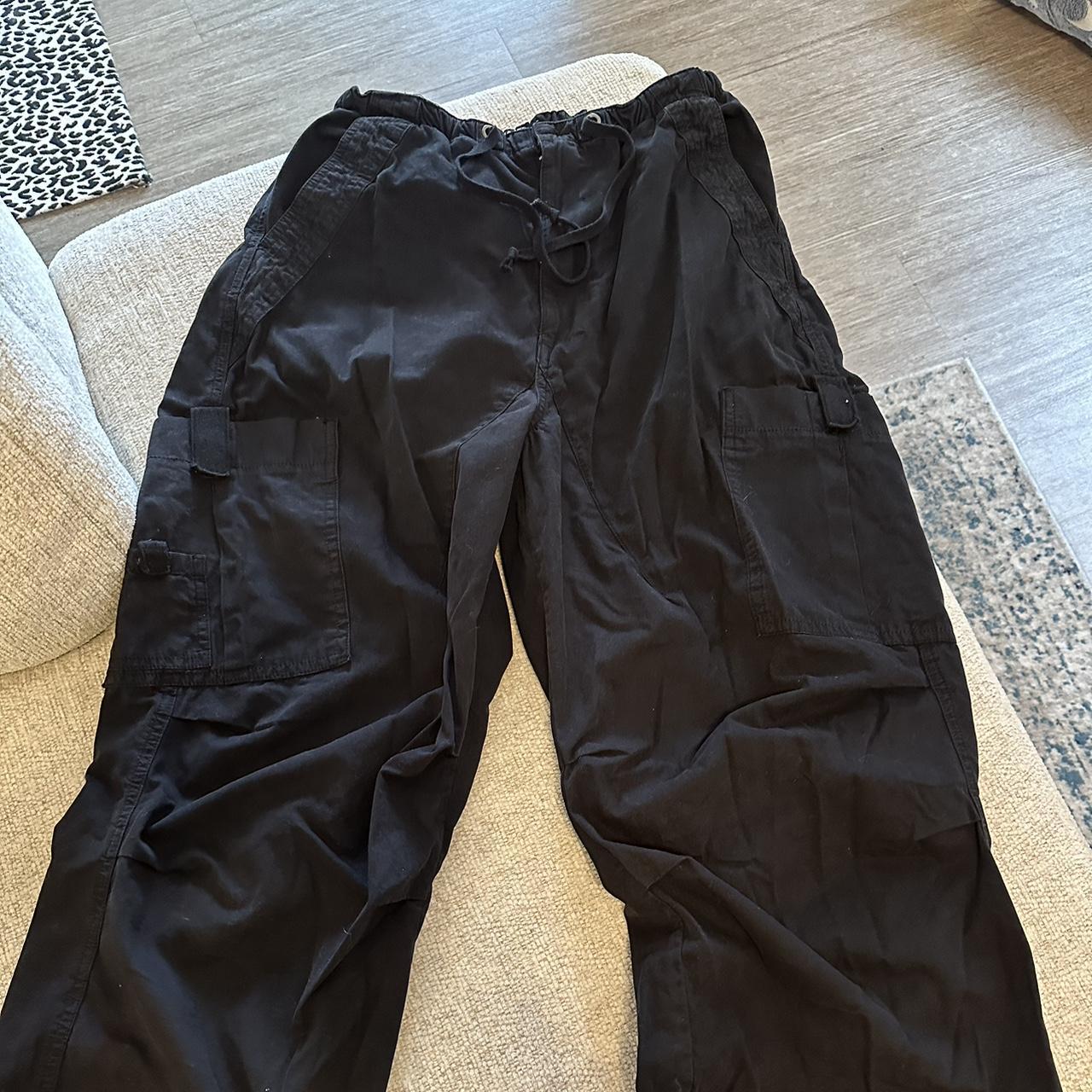 Jaded London Hailey Bieber parachute pants in Blk... - Depop