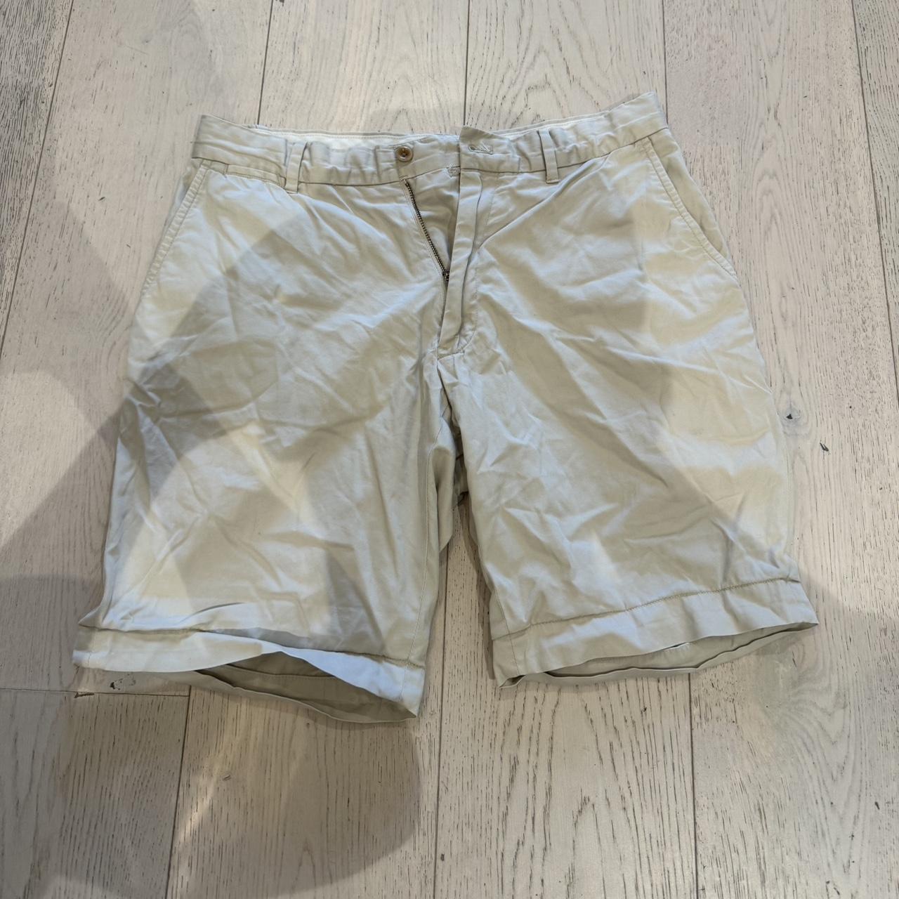Polo Ralph Lauren - Cream Golf/Chino shorts : 30 - Depop