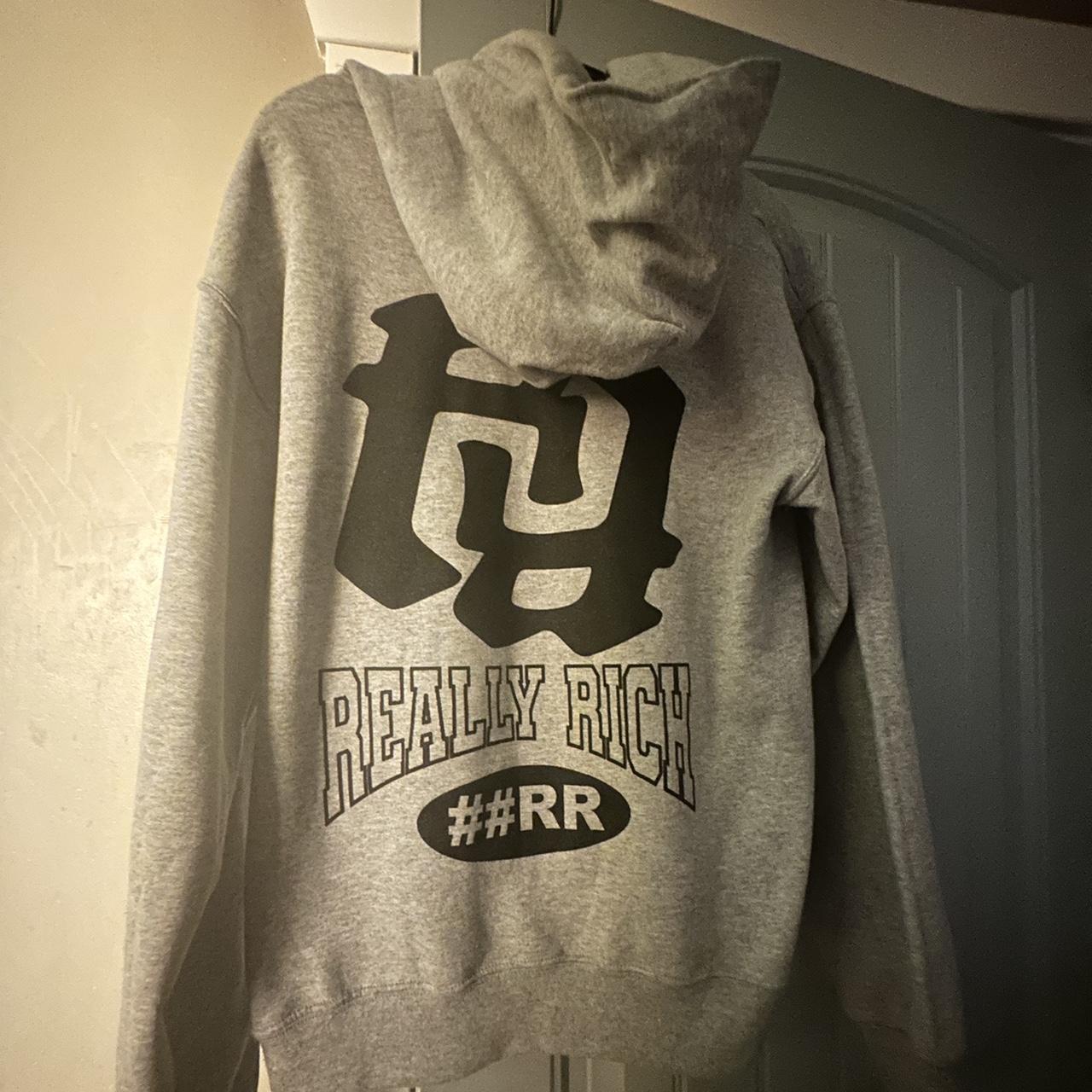 defective rr hoodie has no rr print in the front #rr... - Depop