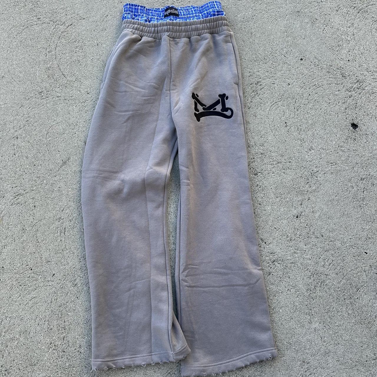 *PREMADE* grey boxer sweats (my brand) use code:... - Depop