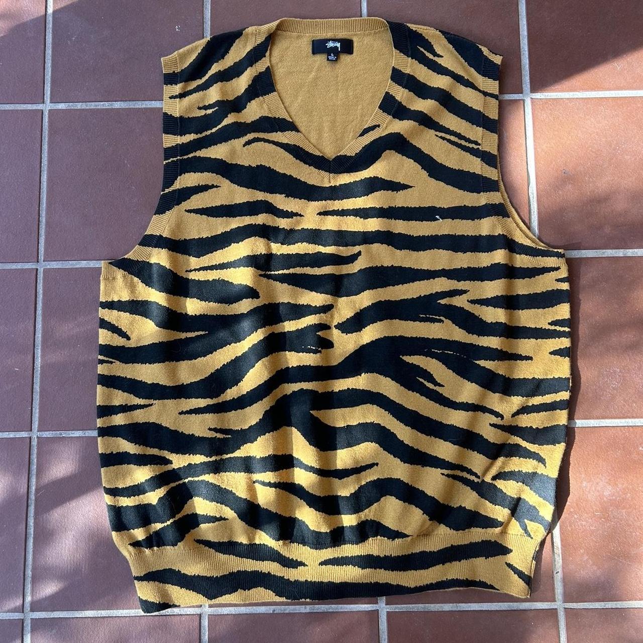 Stussy sweater-vest - Depop Stussy sweater-vest - Depop