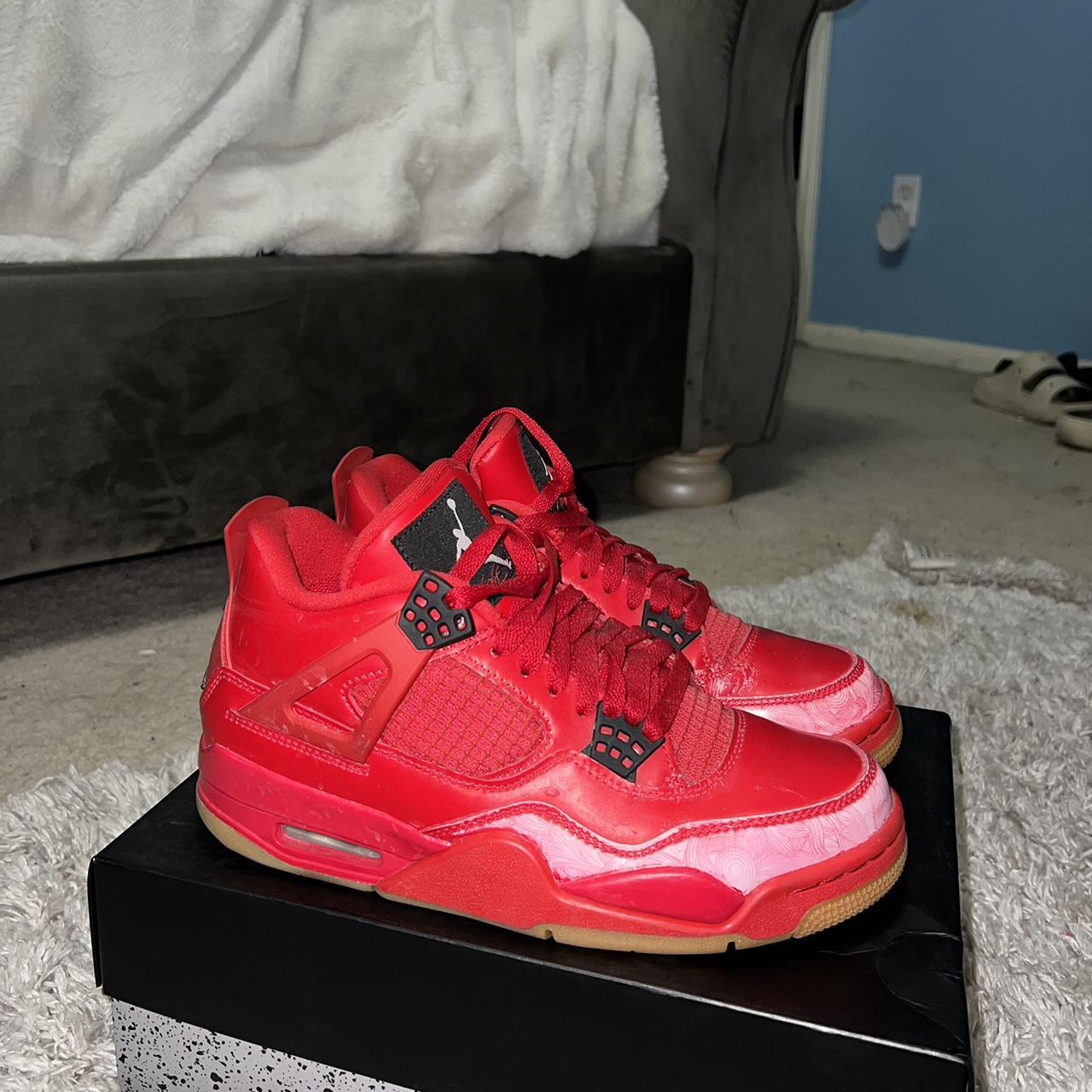 red womens jordan shoes