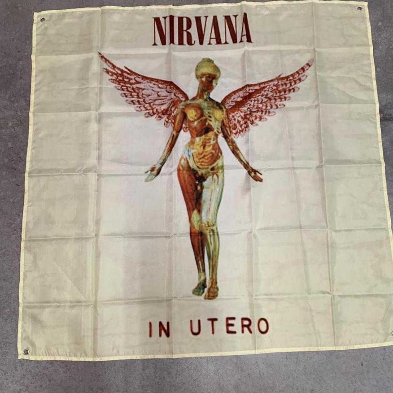 Nirvana In Utero Custom Wall Flag Tapestry... - Depop