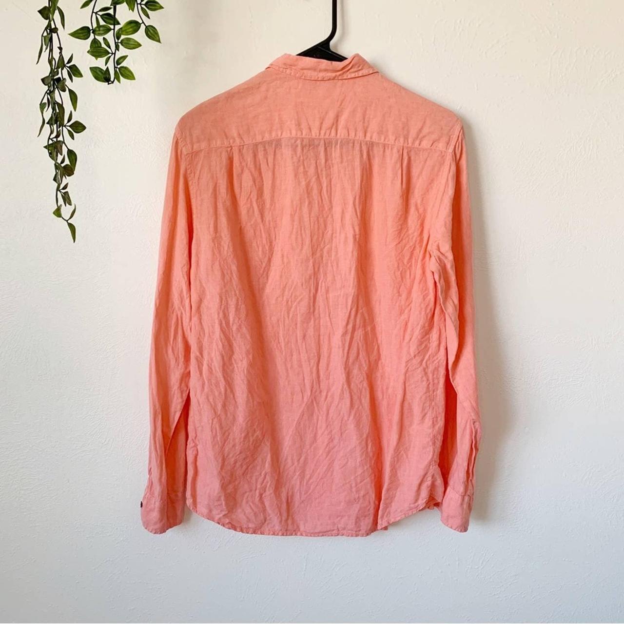 Max Mara Women's Pink and Orange Blouse (2)