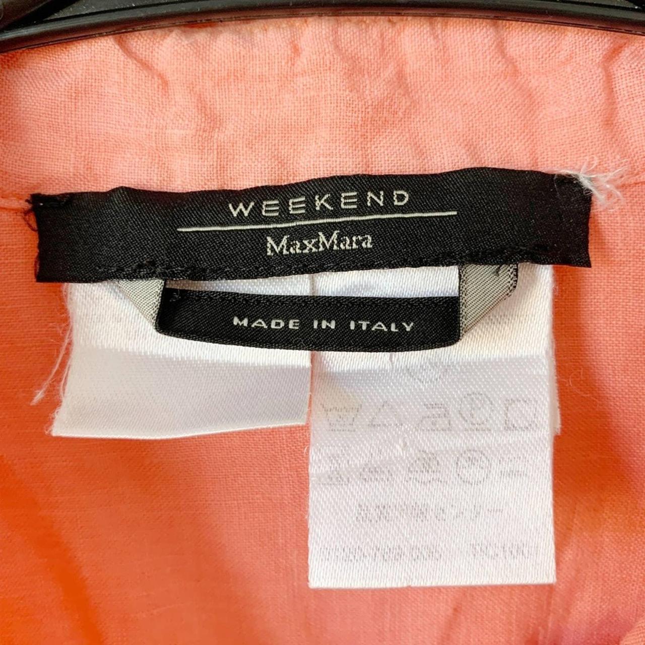 Max Mara Women's Pink and Orange Blouse (3)