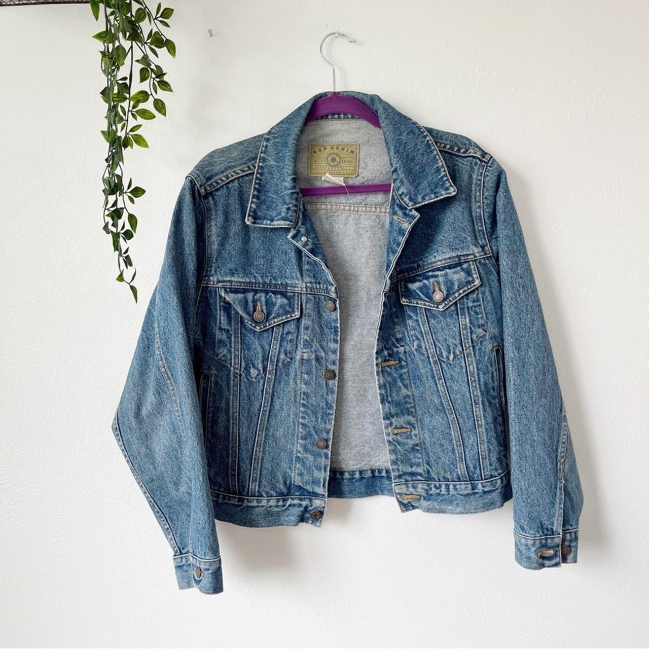 Vintage oversized Gap Denim jacket From the... - Depop