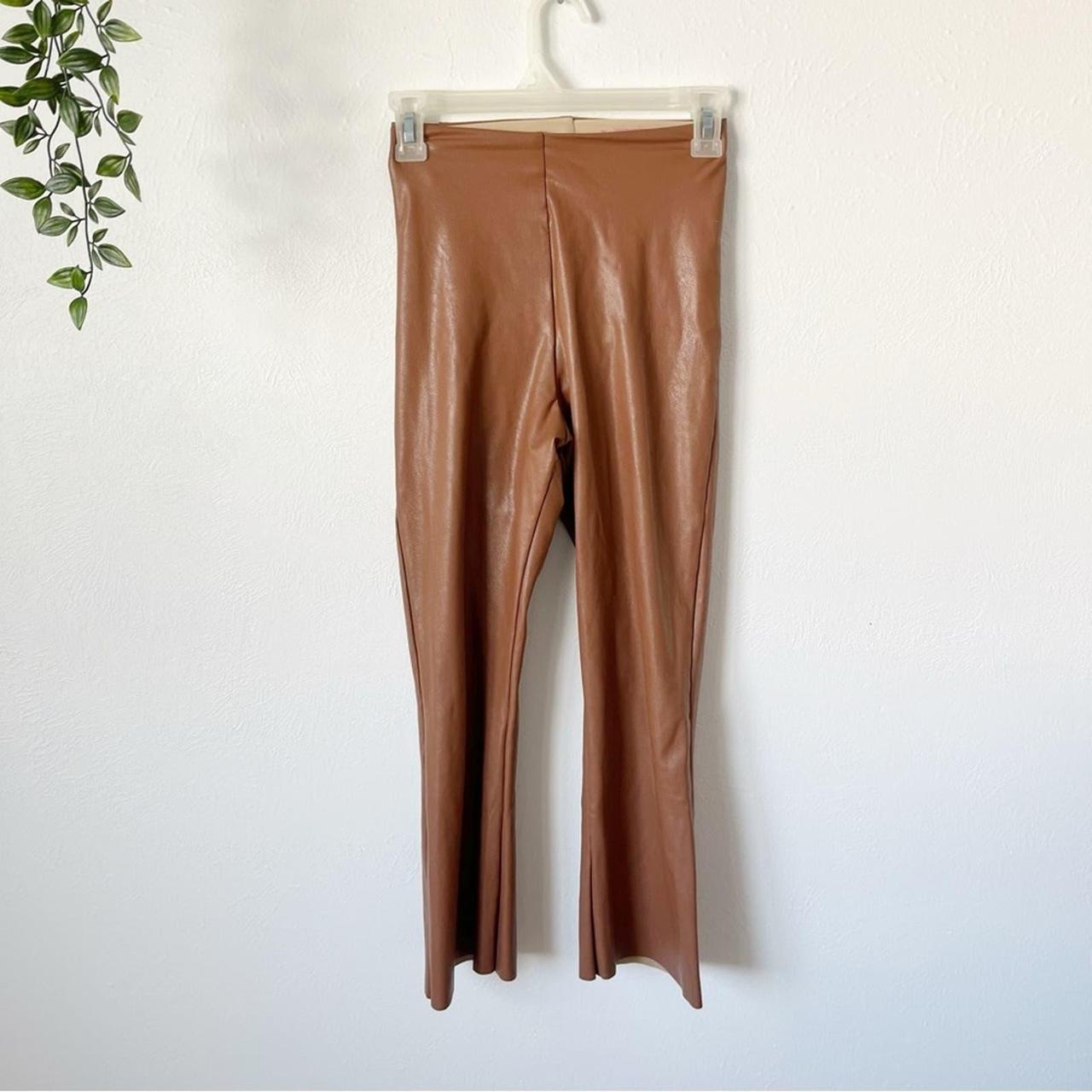 Commando Faux Leather Crop Flare Leggings