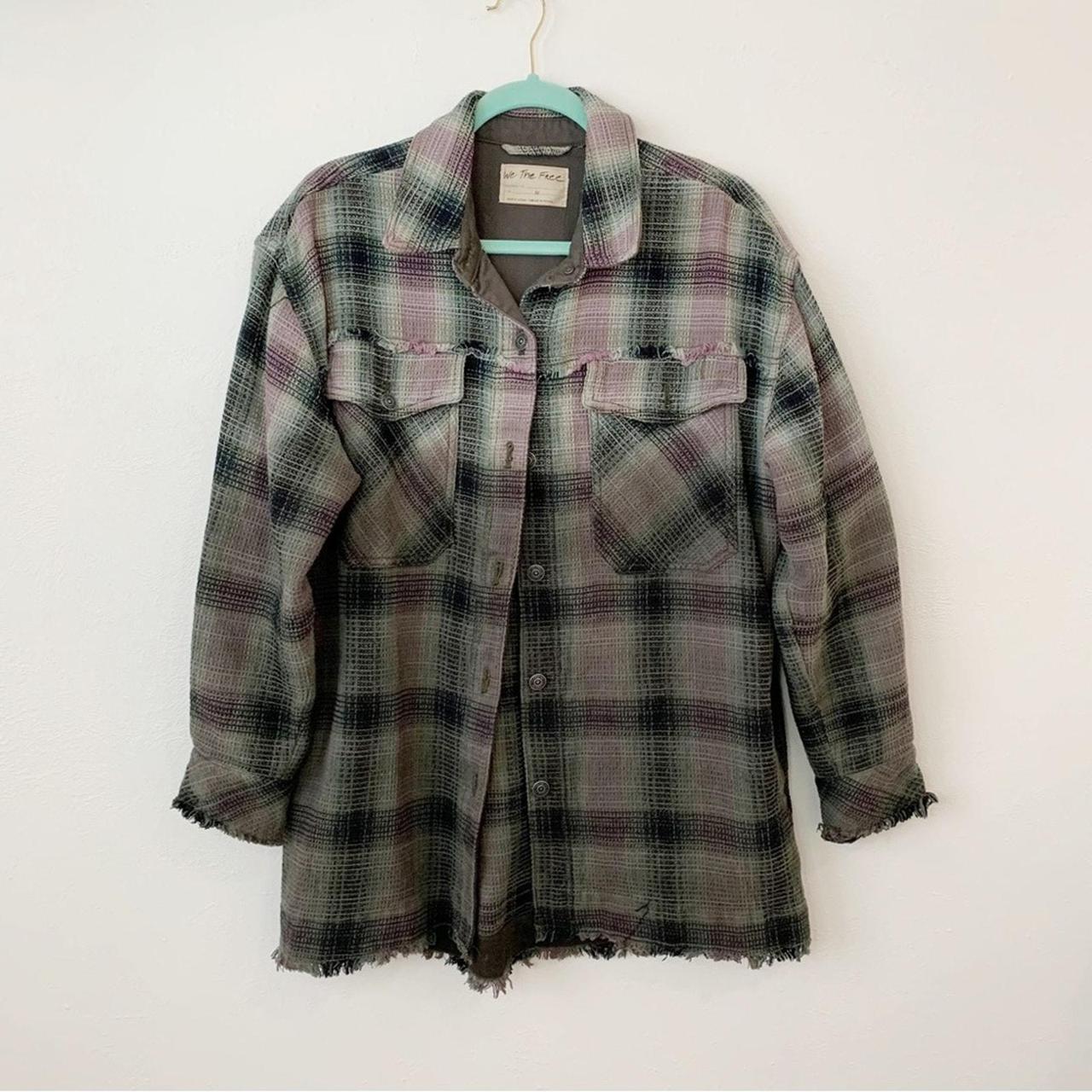 On sale Free People Anneli Plaid Shacket Shirt Jacket MEDIUM