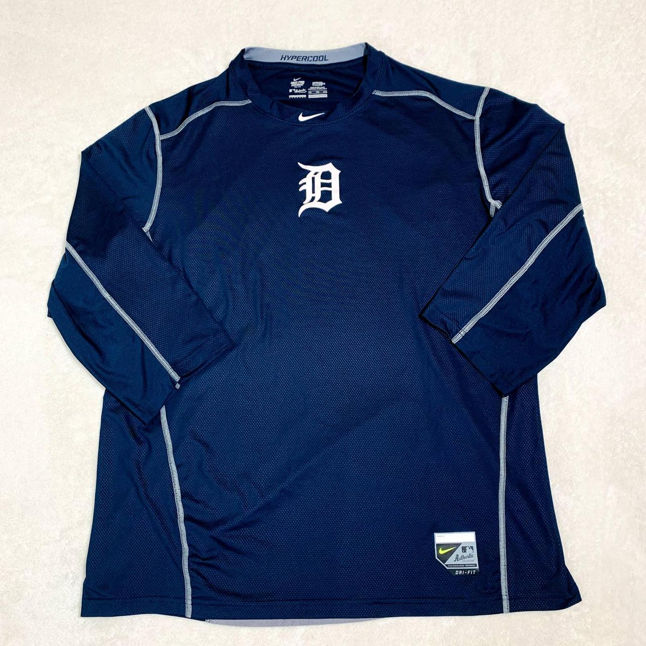 Detroit Tigers Nike MLB Authentic Collection Dri Fit Shirt Size Small