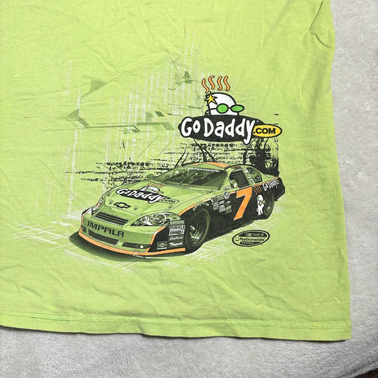 VTG Danica Patrick NASCAR Racing Neon T Shirt Sz Depop