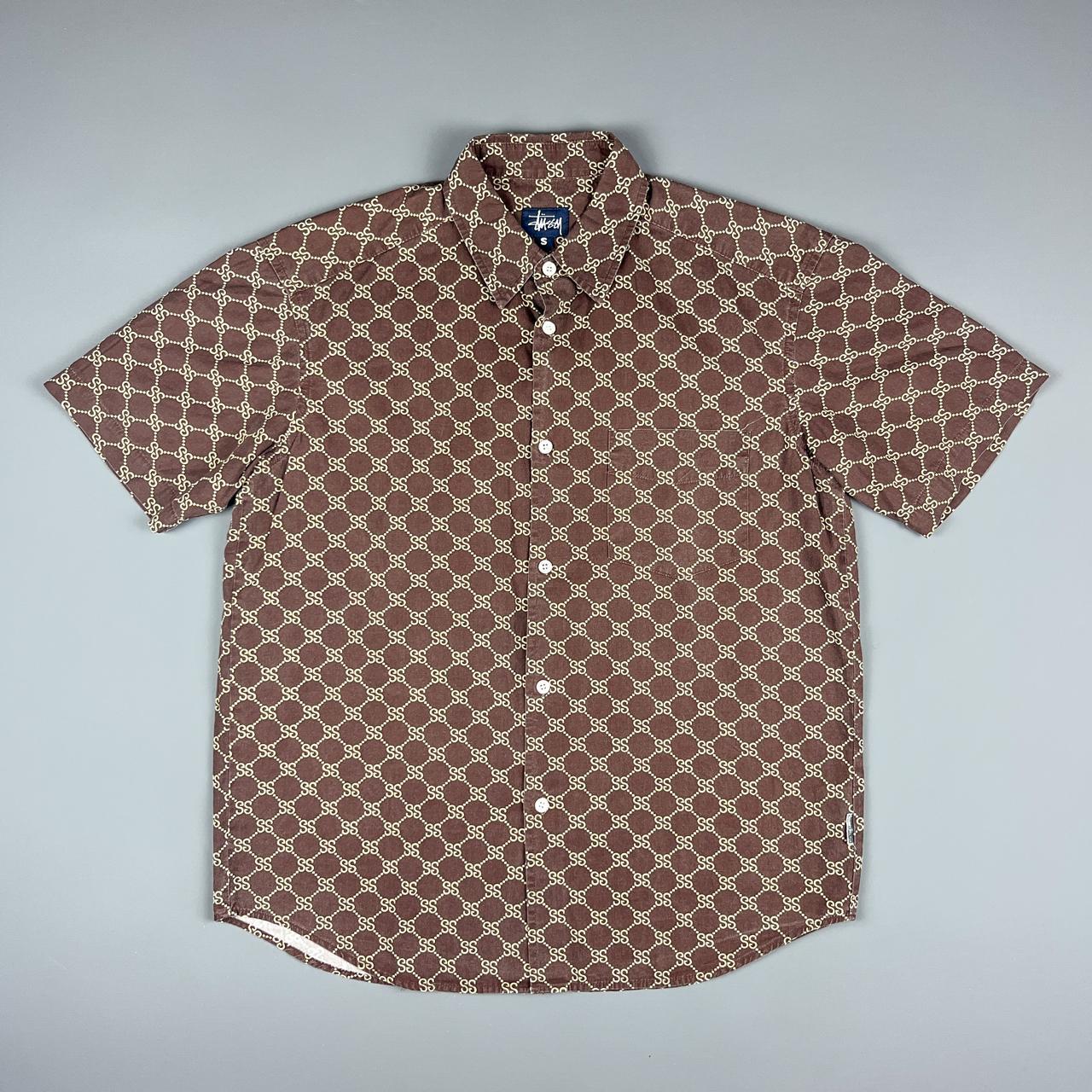 St ssy Stucci Monogram Brown Shirt The classic