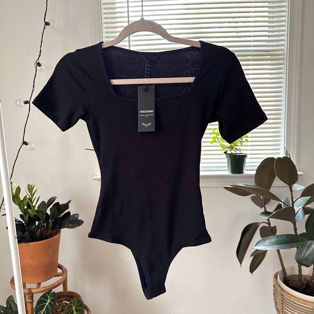 Threadbare Women's Black Bodysuit | Depop