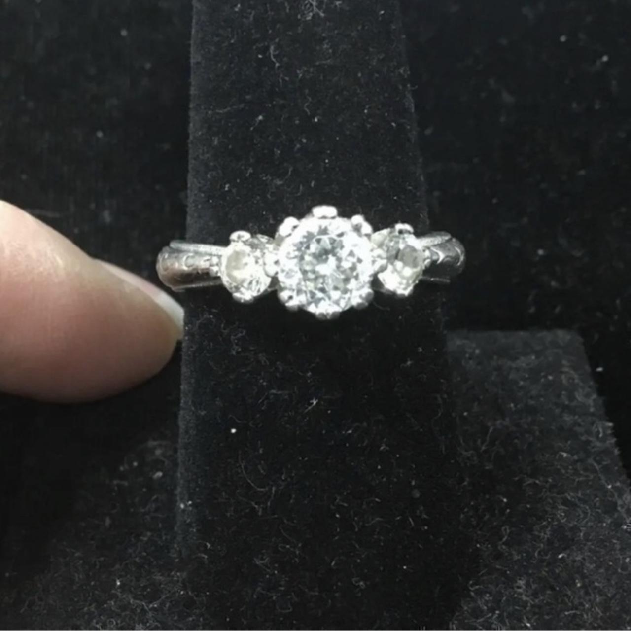 Tacori hotsell sterling silver CZ ring