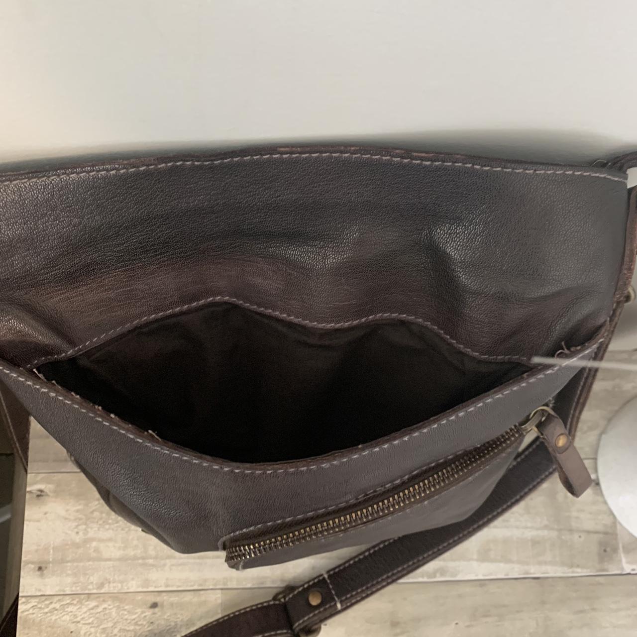 Vintage Addiction Crossbody Leather Purse New... Depop