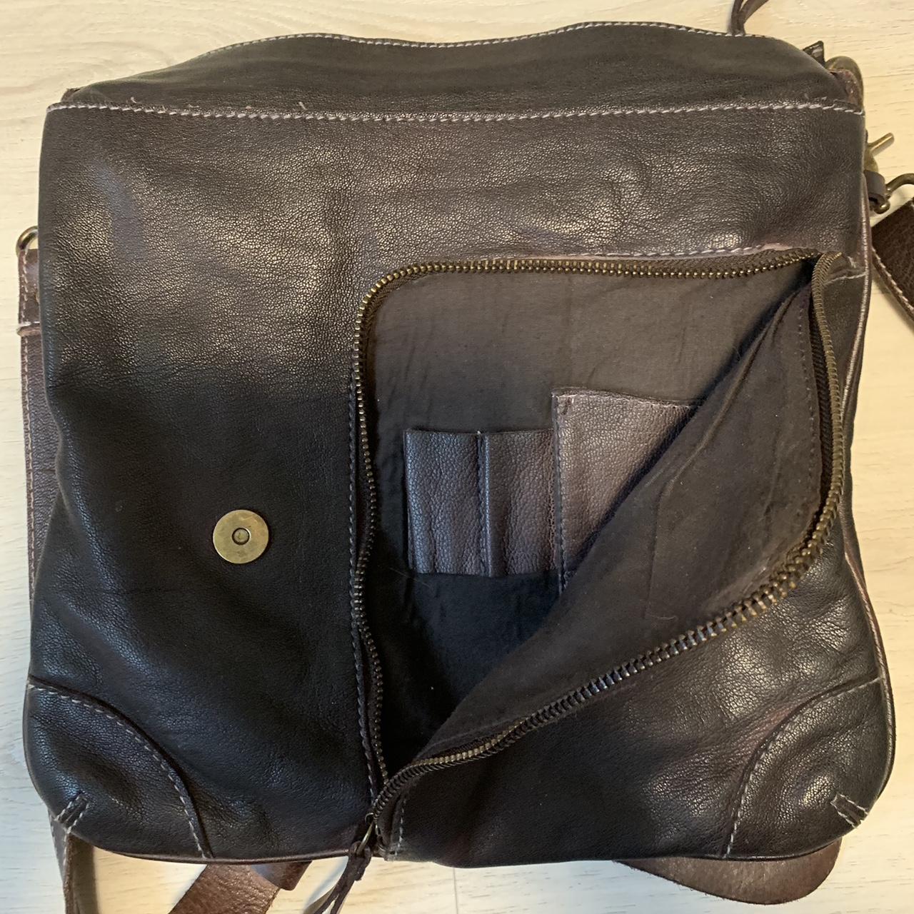 Vintage Addiction Crossbody Leather Purse New... Depop