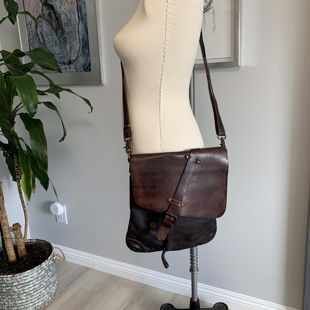 Vintage Addiction Crossbody Leather Purse New... Depop