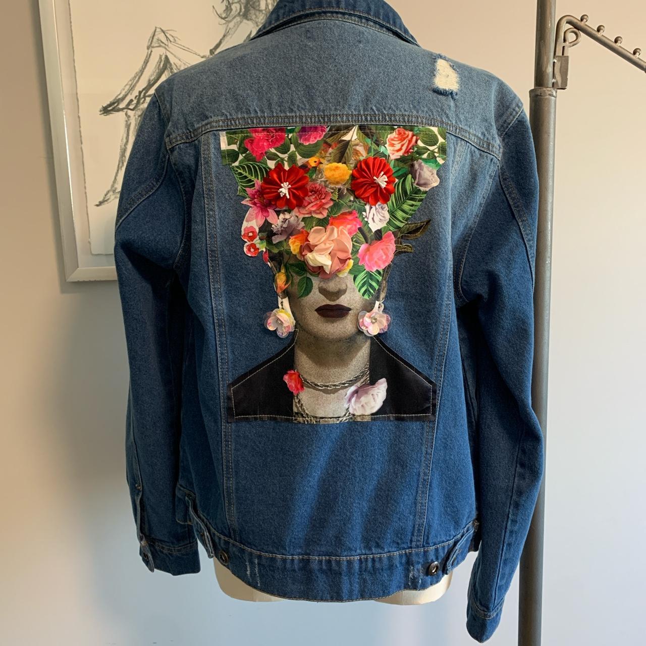 Frida Kahlo Jacket Handmade Purchased from local... - Depop