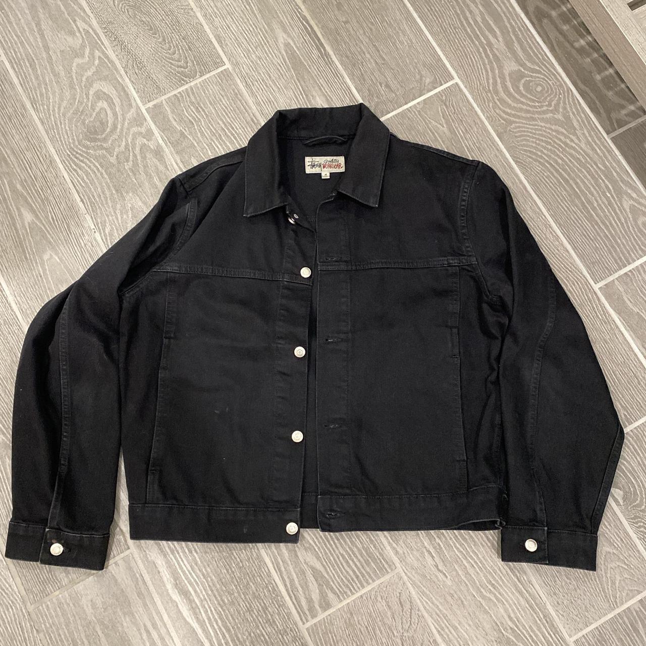 STUSSY City Links Denim Zip Work Jacket Size: | Depop