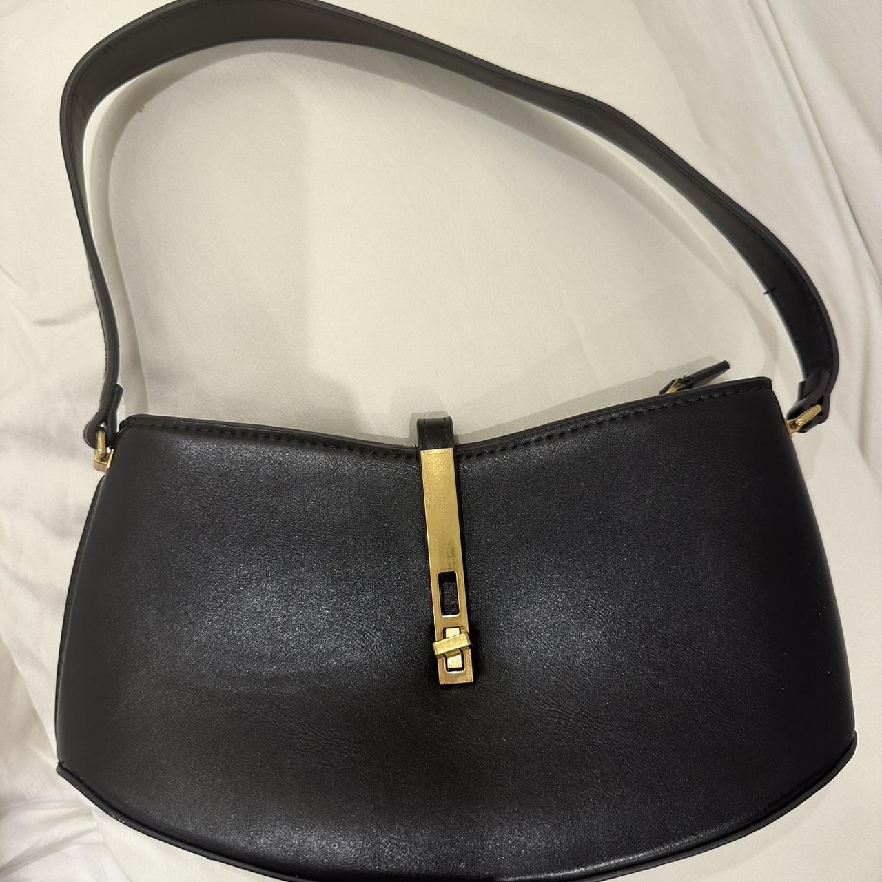 Mango brown shoulder bag Polene, djerf - Depop