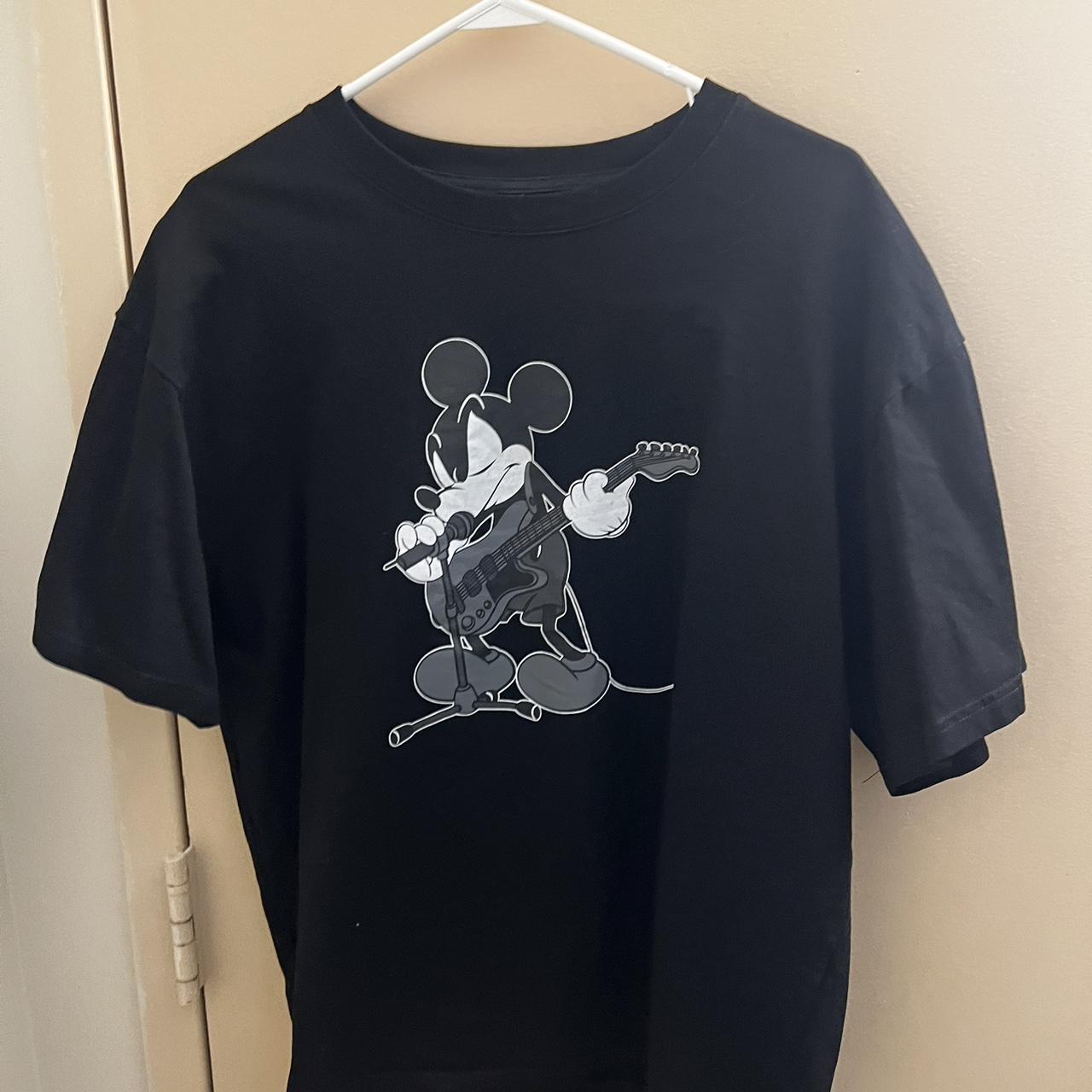 number 9ine size 4 mickey mouse tee front and back... - Depop