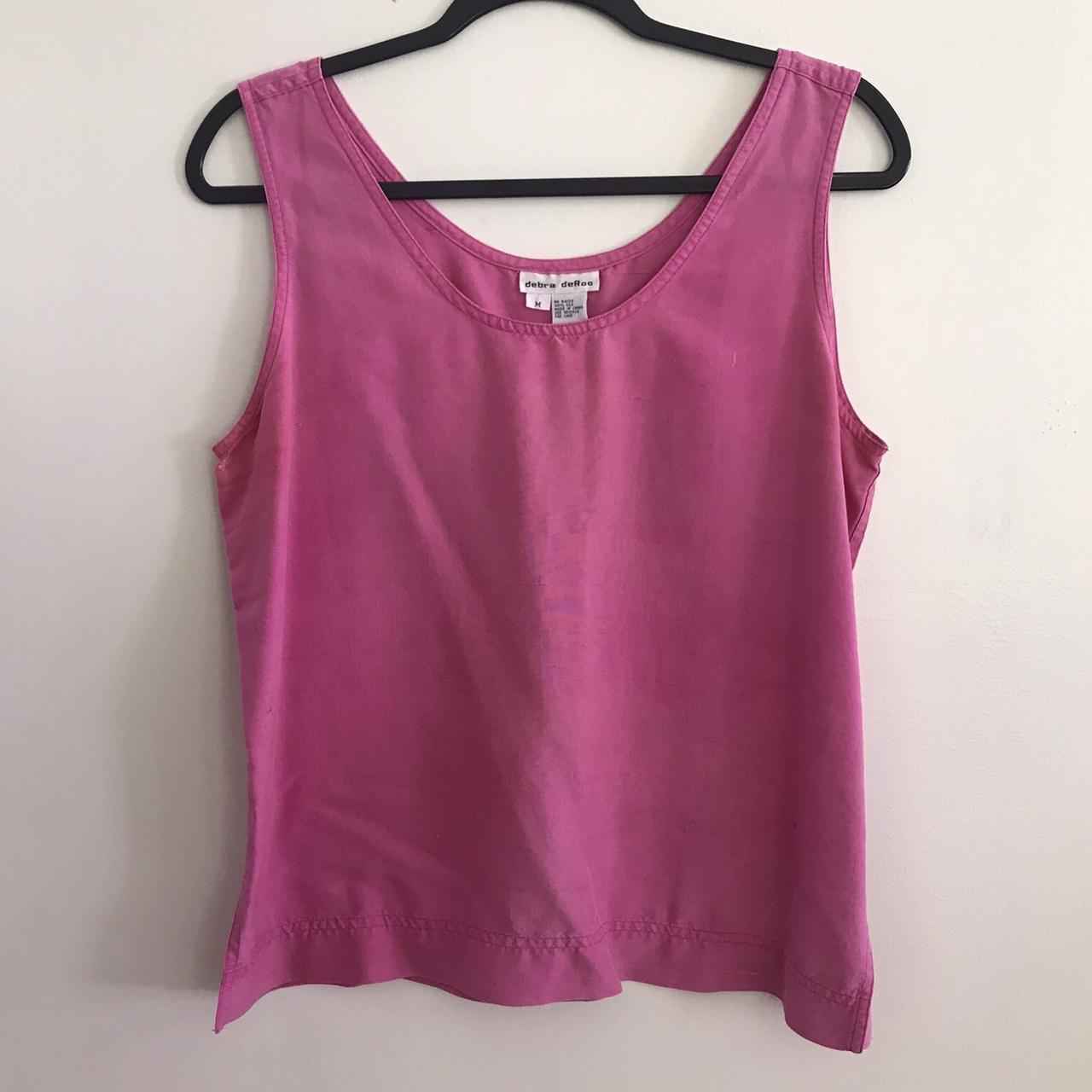 Vintage debra deRoo 100% silk PINK top! So... - Depop