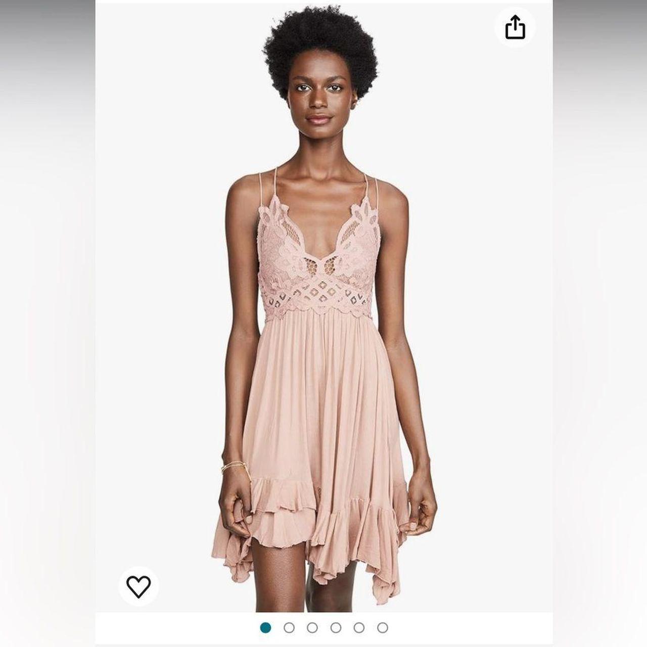 Dusty fashion pink slip dress