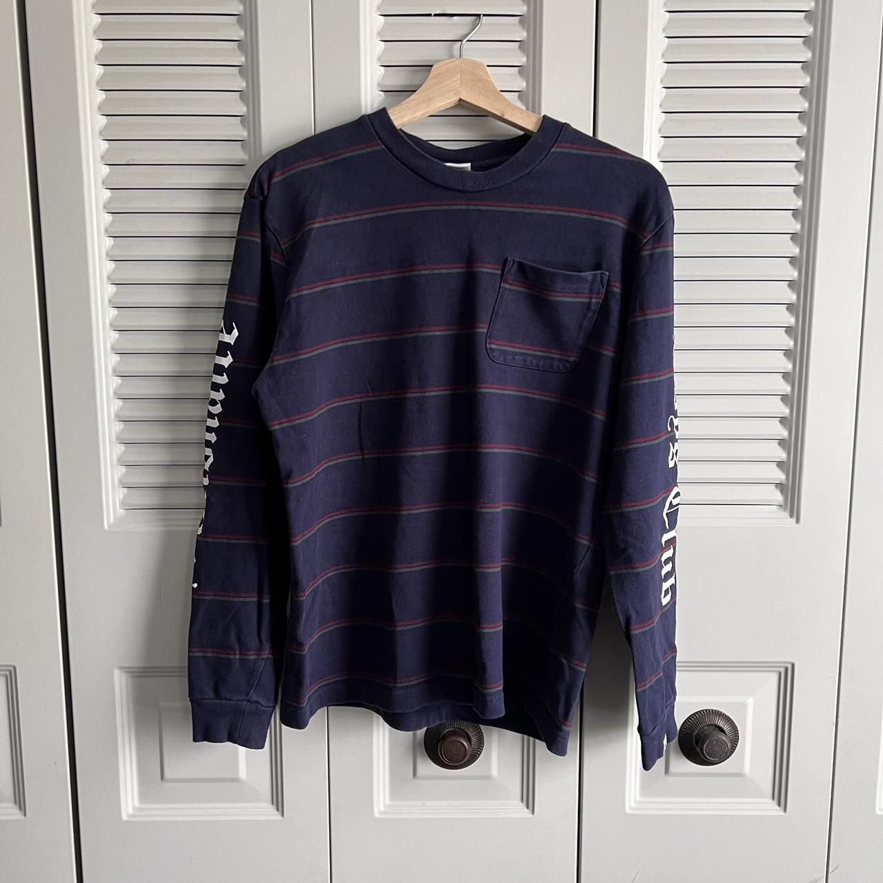 Billionaire Boys Club Long Sleeve Print Striped T... - Depop