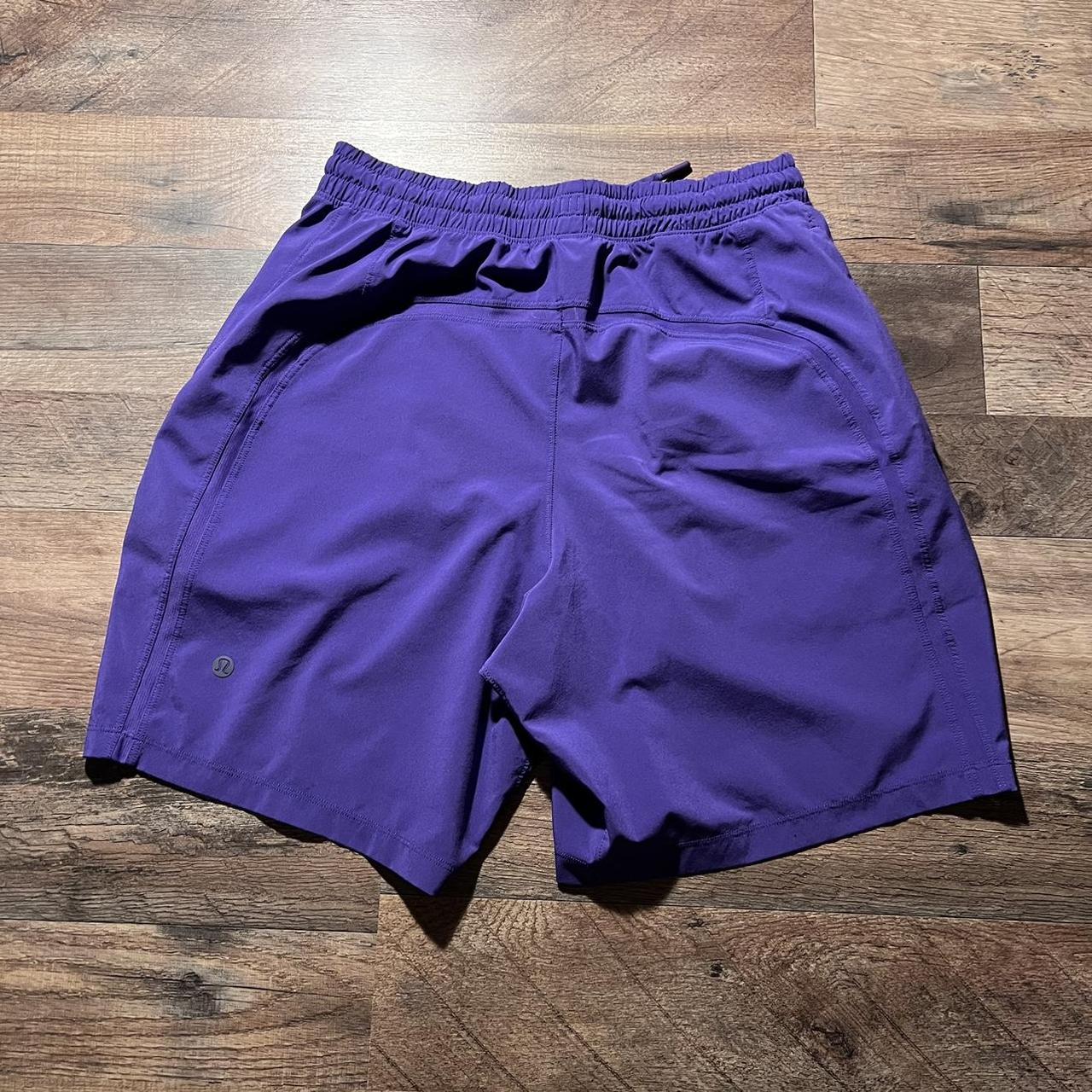 Lululemon Shorts Mens Small Purple Pace Breaker 7”... - Depop