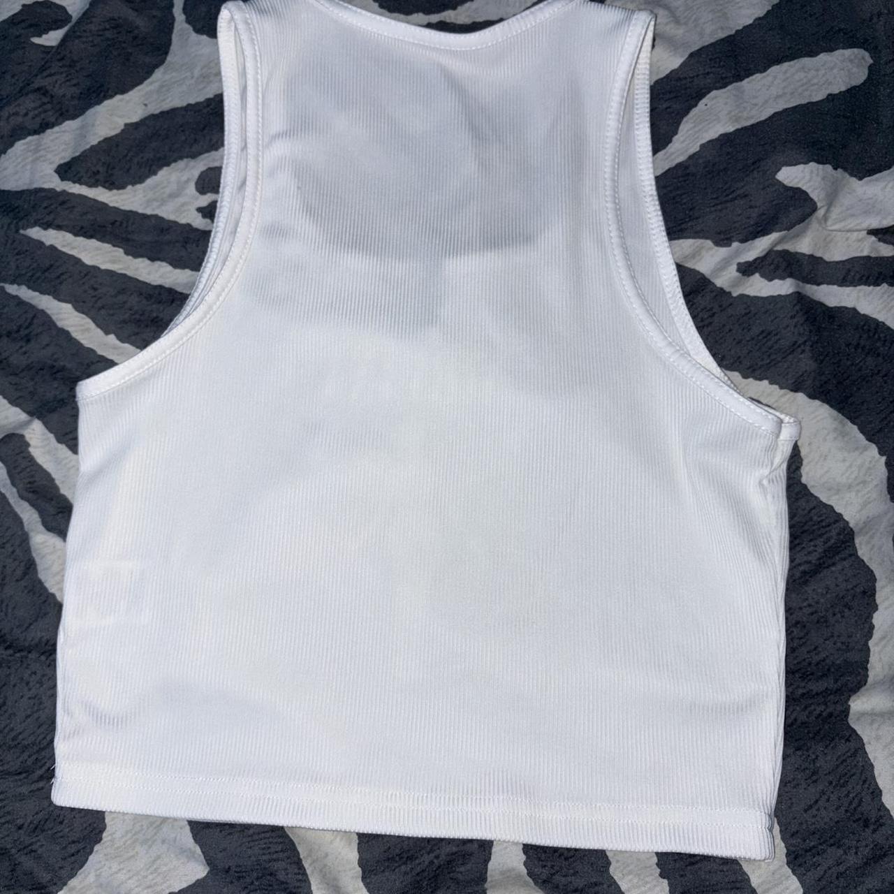 Source Unknown Women's Crop top - White/Multi - L… - image 2