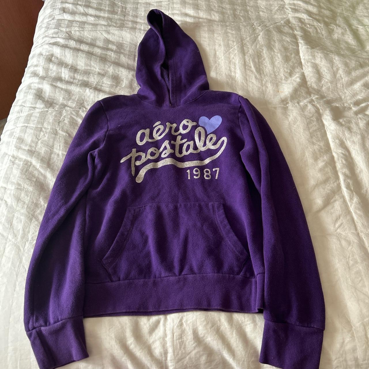 Purple best sale aeropostale hoodie