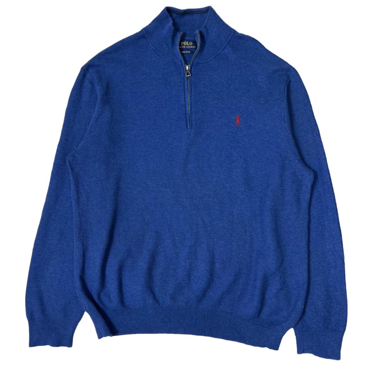 polo ralph lauren sweatshirt 1/4 zip Condition:... - Depop