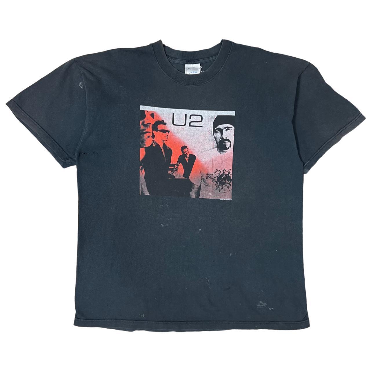 U2 2000s vintage tshirt Condition: some... - Depop