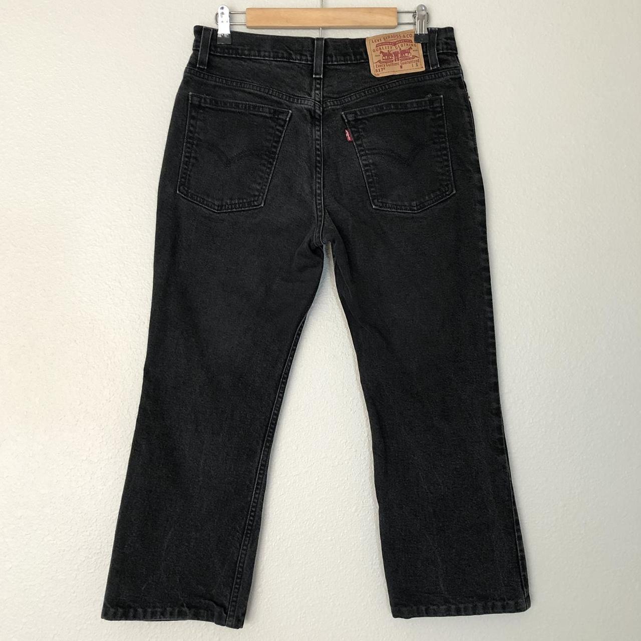 Levis Vintage Bootcut Jeans 🤎 Black Dark Wash Denim... - Depop