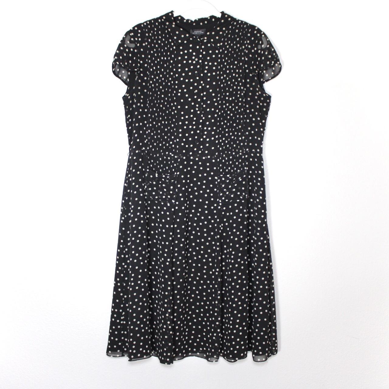 Tahari polka 2024 dot dress