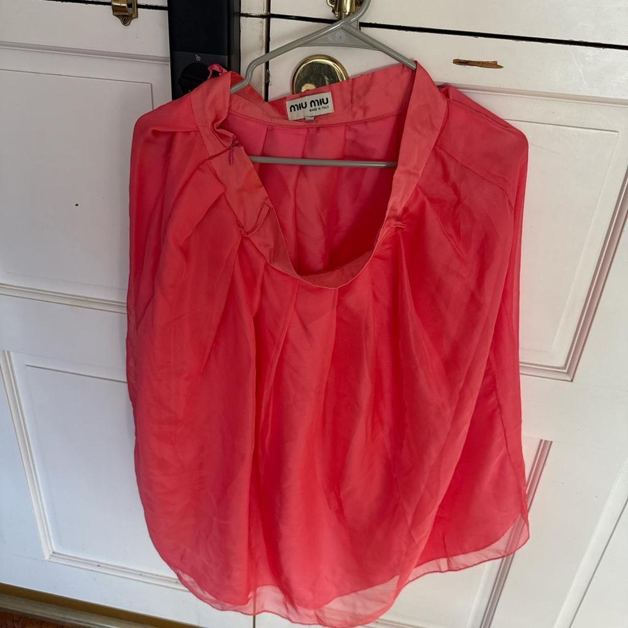 Miu Miu Women's Blouse - Pink/Red - L – Miu Miu p… - image 1