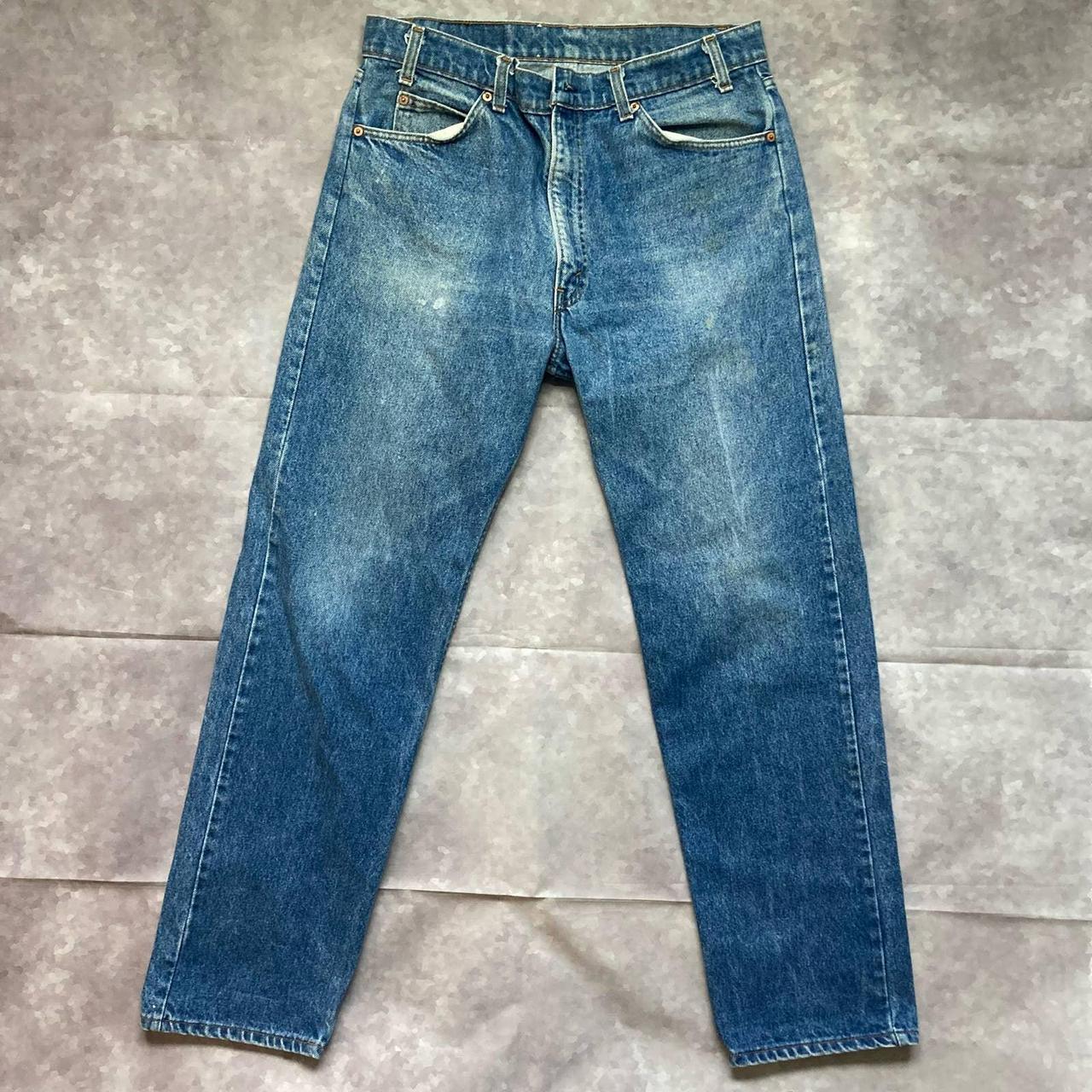 Vintage Levis 505s Orange Tab Jeans Made In USA... - Depop