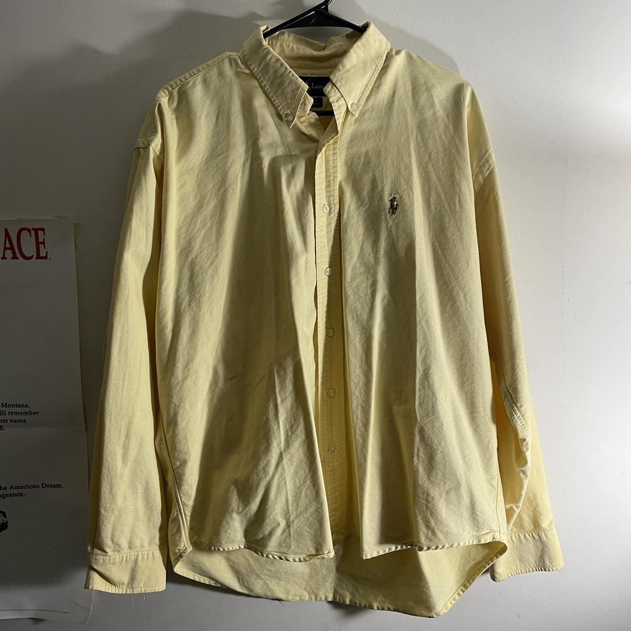 Polo Ralph Lauren Men's Yellow Shirt | Depop