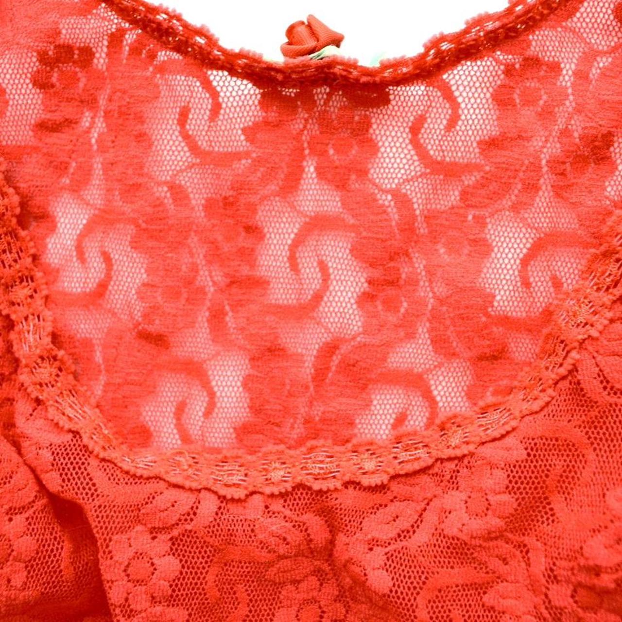 Vintage Women's Bodysuit - Red - M – 80s BOMBSHEL… - image 5