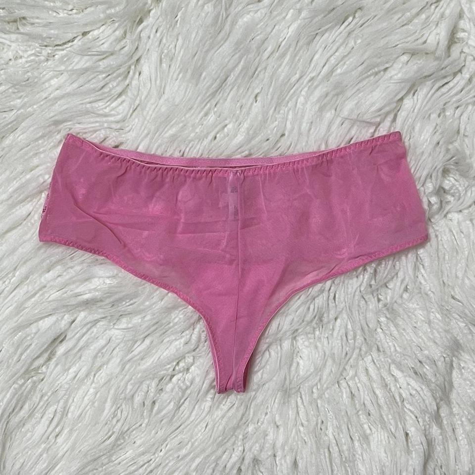 NWOT Pink Victoria's Secret Velvety Red Panties - Depop